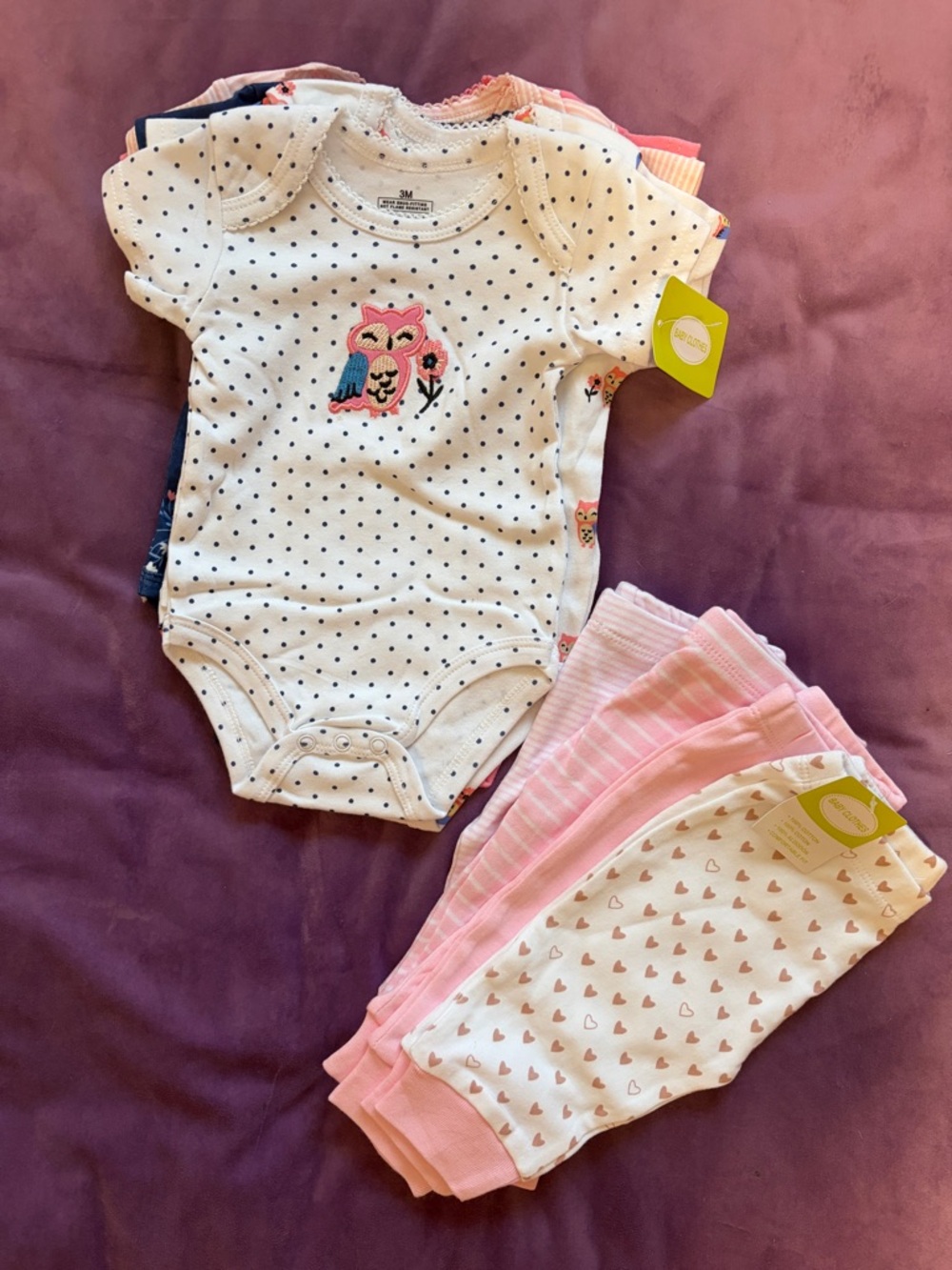 Baby clothes Onesies+Pants Set for Baby Girl 3Month